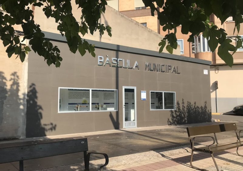 Rotulación bascula de l'Alcora - centro de interpretación